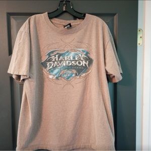 Harley Davidson motorcycles apol's pig logo Raymond Minnesota graphic tee shirt